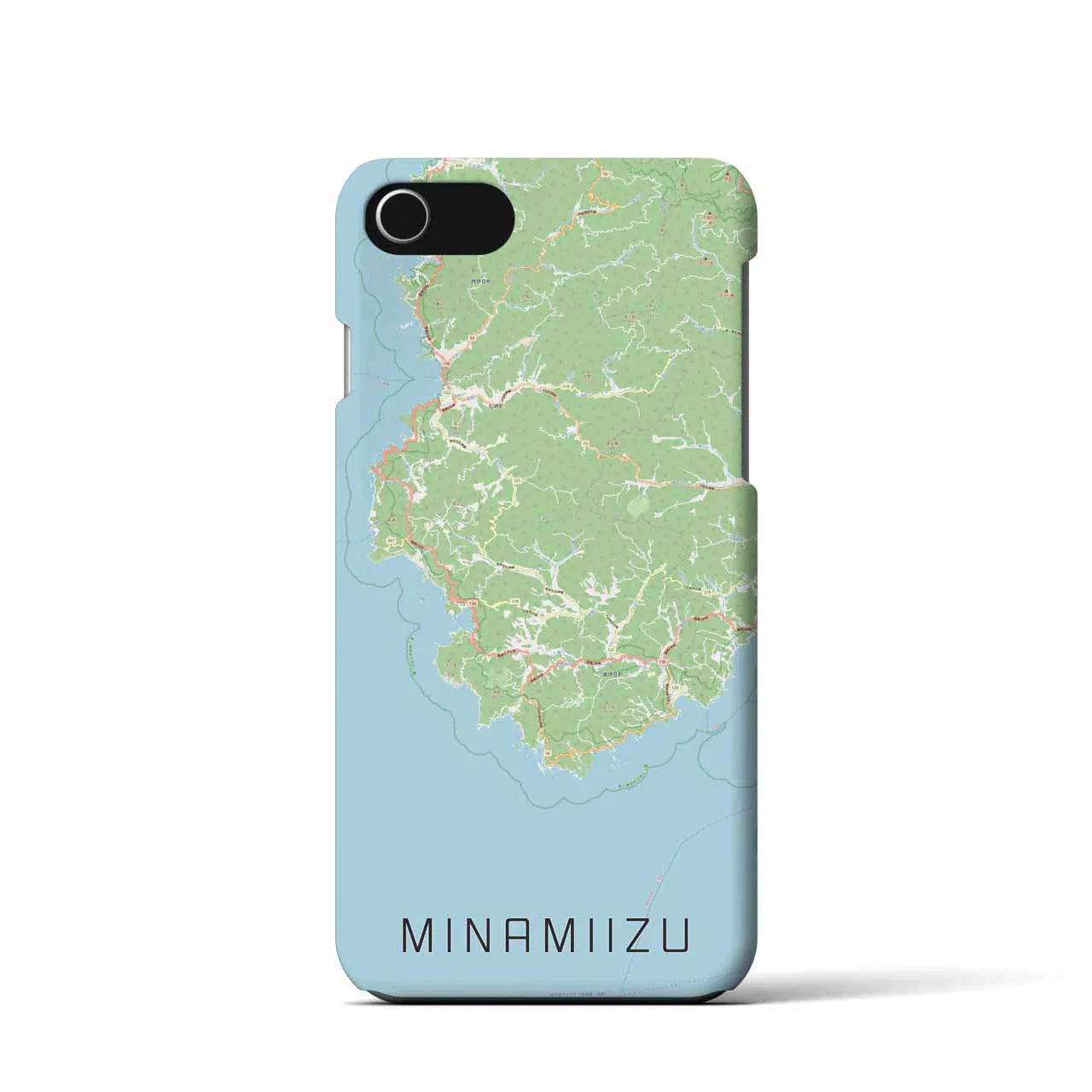 【南伊豆(静岡県)】地図柄iPhoneケース(バックカバータイプ)