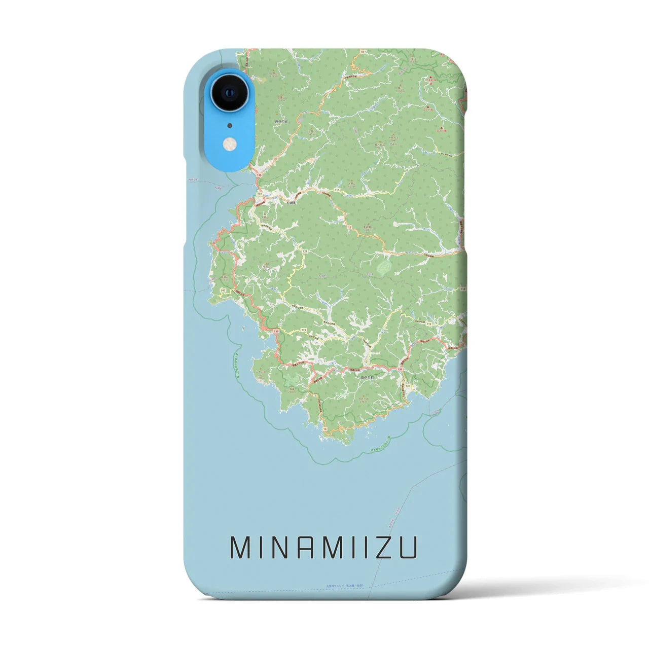 【南伊豆(静岡県)】地図柄iPhoneケース(バックカバータイプ)