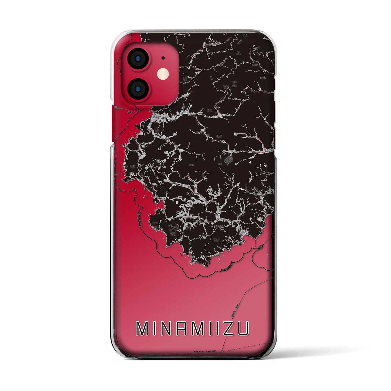 【南伊豆(静岡県)】地図柄iPhoneケース(クリアタイプ)