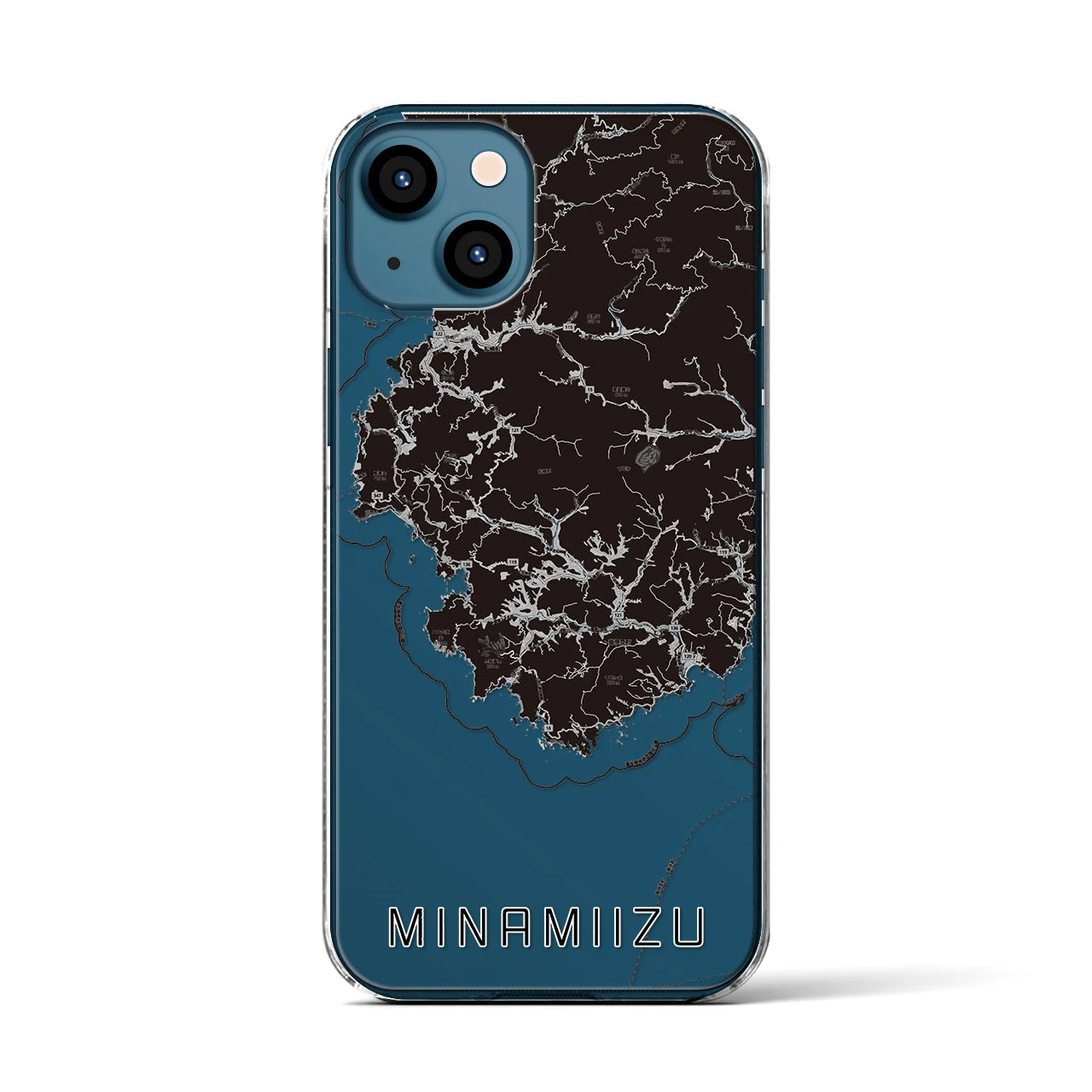 【南伊豆(静岡県)】地図柄iPhoneケース(クリアタイプ)