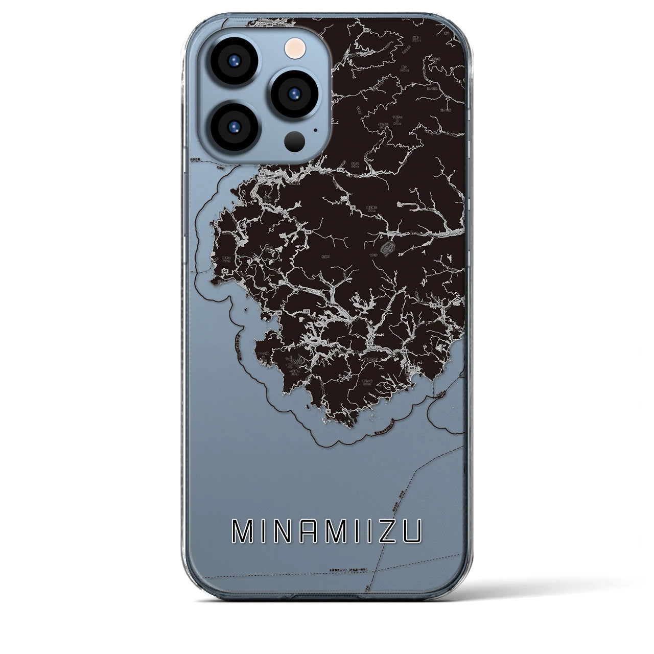 【南伊豆(静岡県)】地図柄iPhoneケース(クリアタイプ)