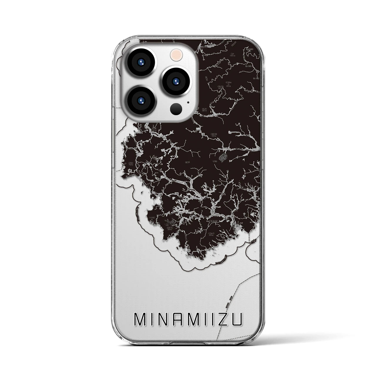 【南伊豆(静岡県)】地図柄iPhoneケース(クリアタイプ)