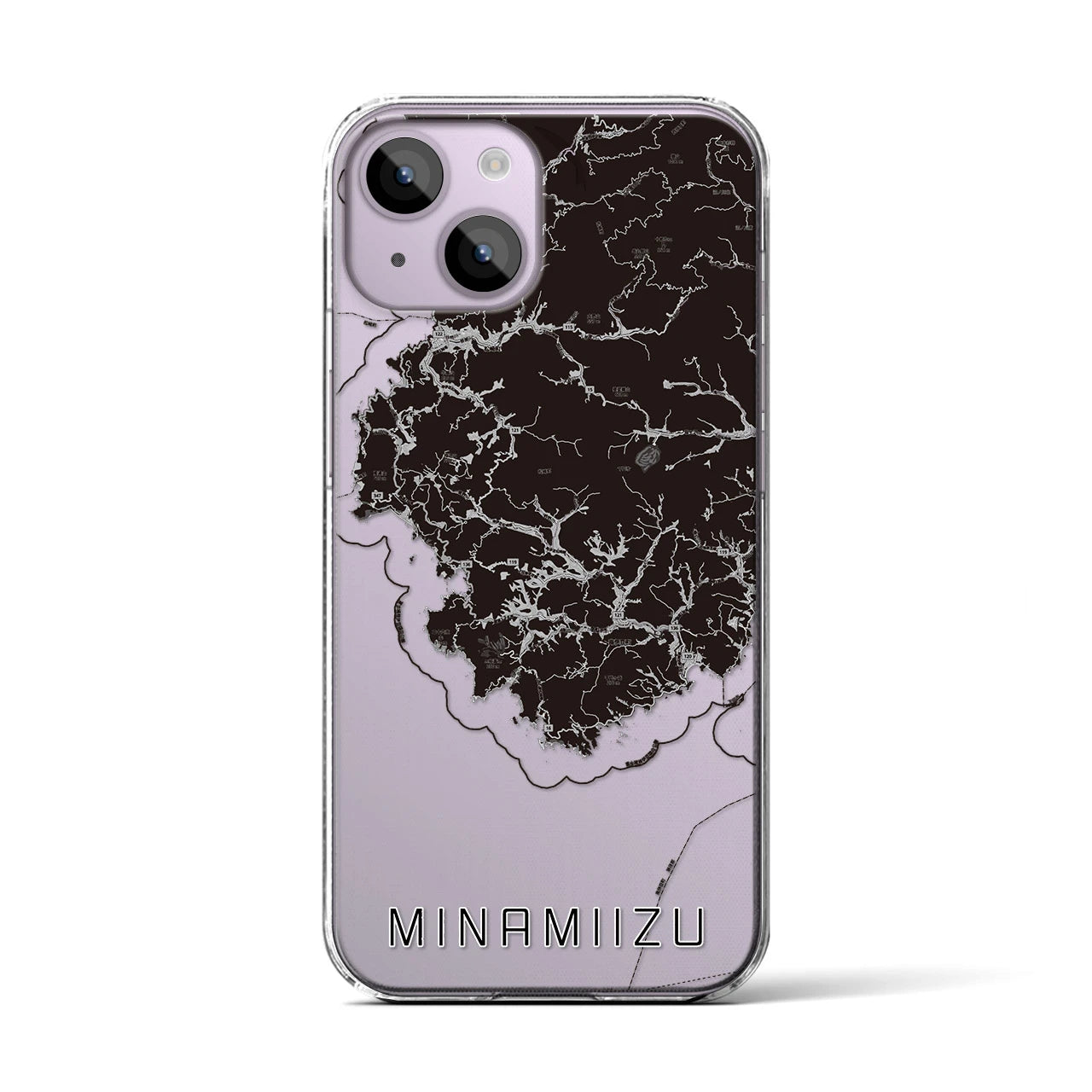 【南伊豆(静岡県)】地図柄iPhoneケース(クリアタイプ)