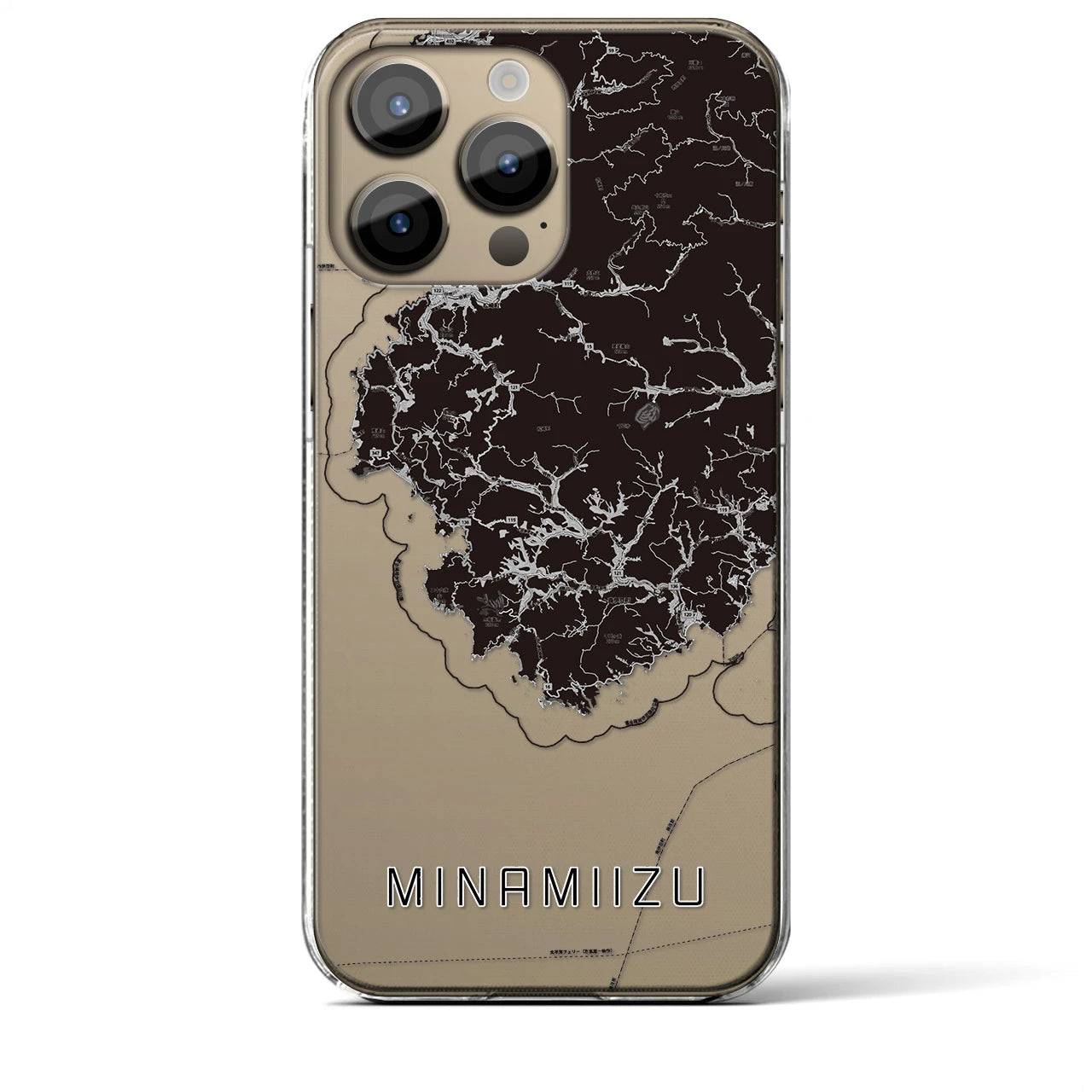 【南伊豆(静岡県)】地図柄iPhoneケース(クリアタイプ)