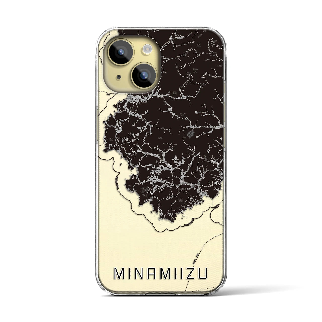 【南伊豆(静岡県)】地図柄iPhoneケース(クリアタイプ)