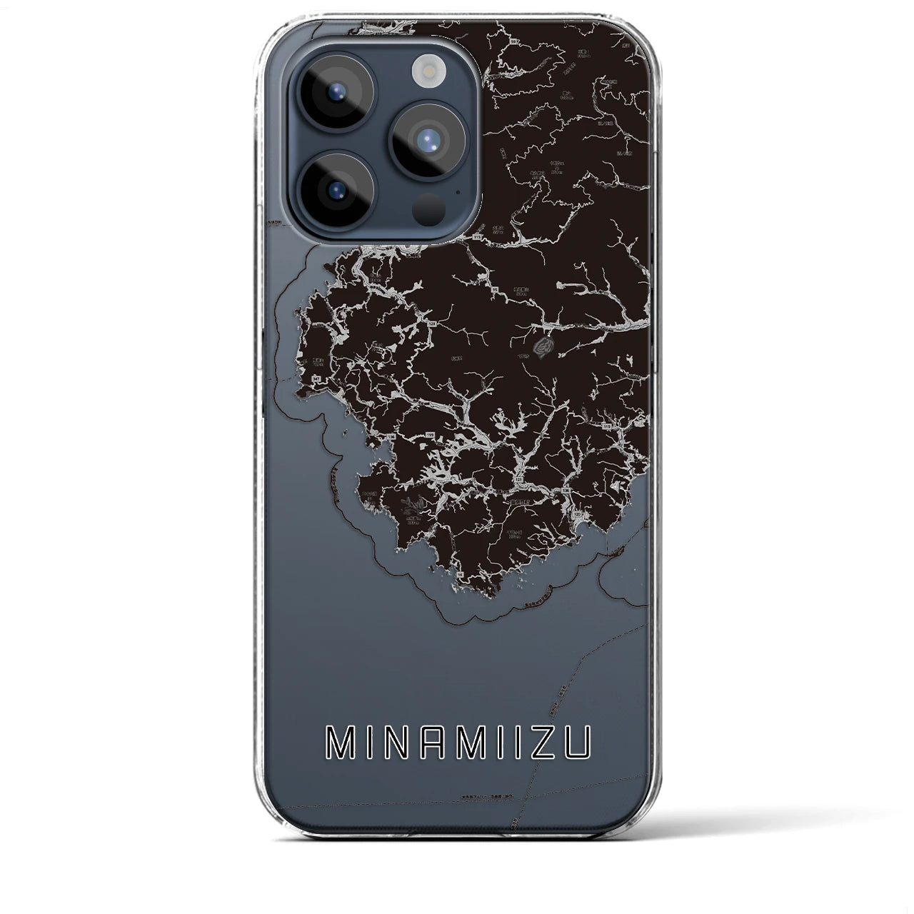 【南伊豆(静岡県)】地図柄iPhoneケース(クリアタイプ)