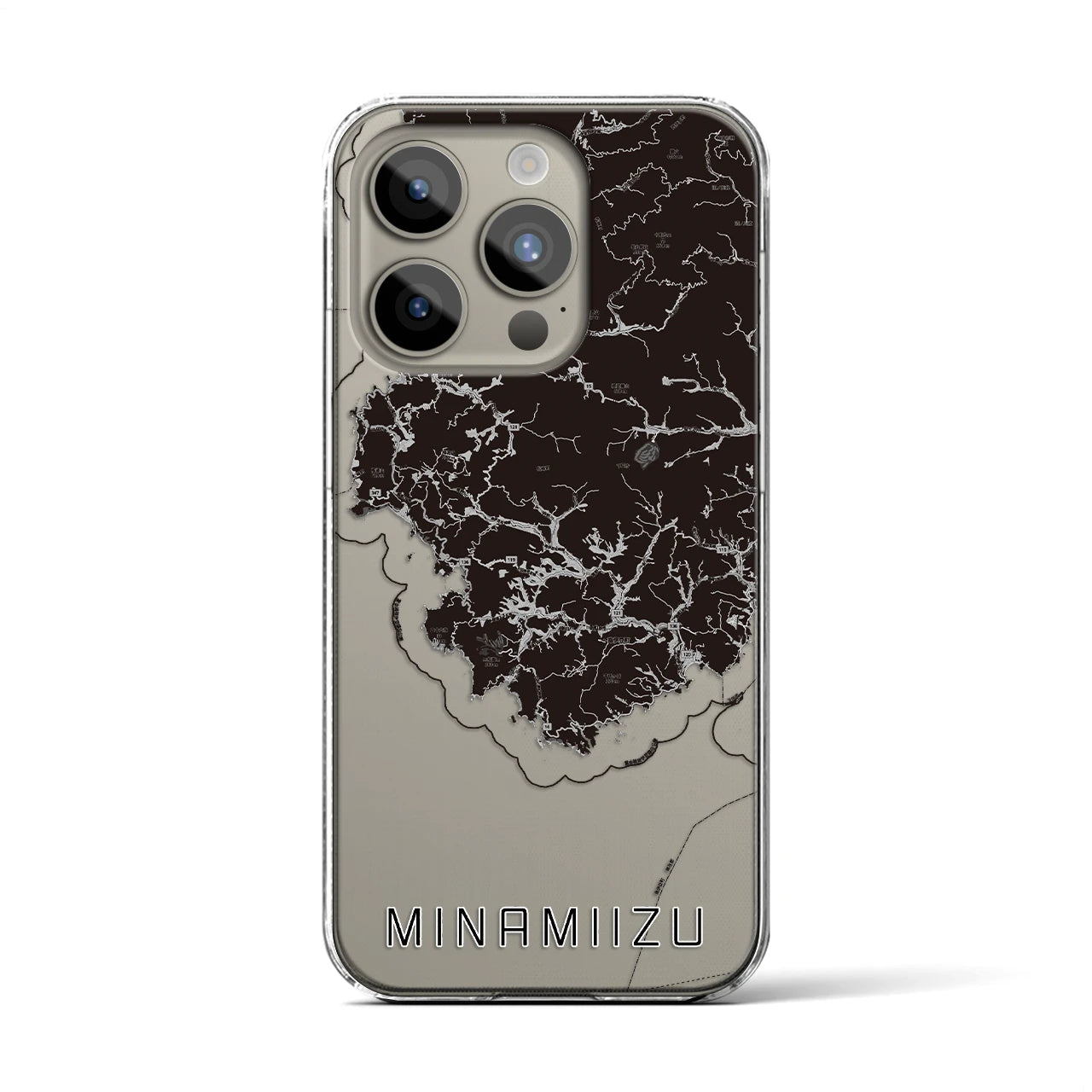 【南伊豆(静岡県)】地図柄iPhoneケース(クリアタイプ)