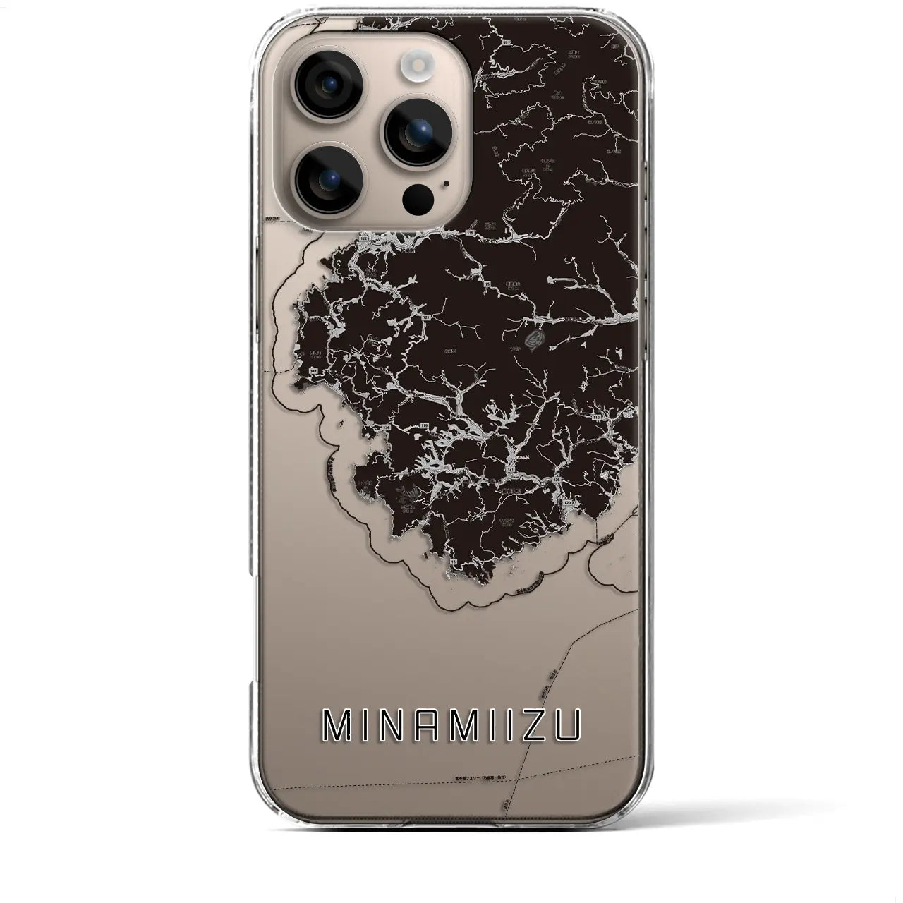 【南伊豆(静岡県)】地図柄iPhoneケース(クリアタイプ)