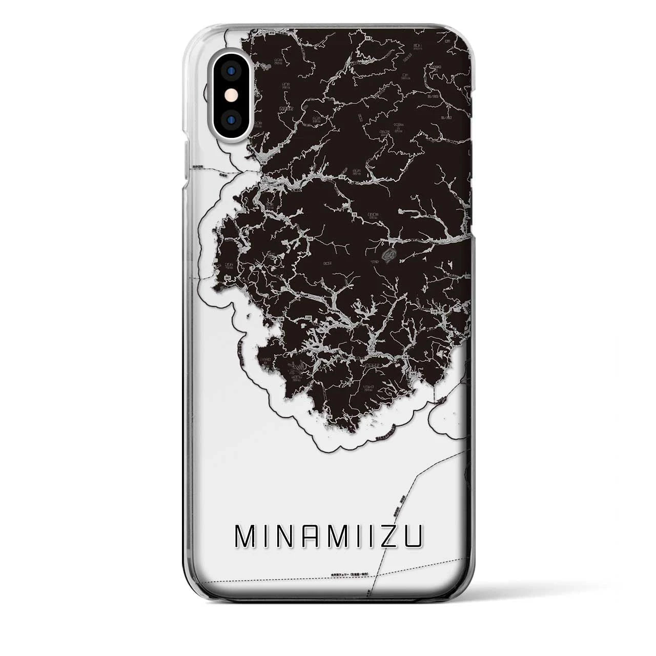 【南伊豆(静岡県)】地図柄iPhoneケース(クリアタイプ)