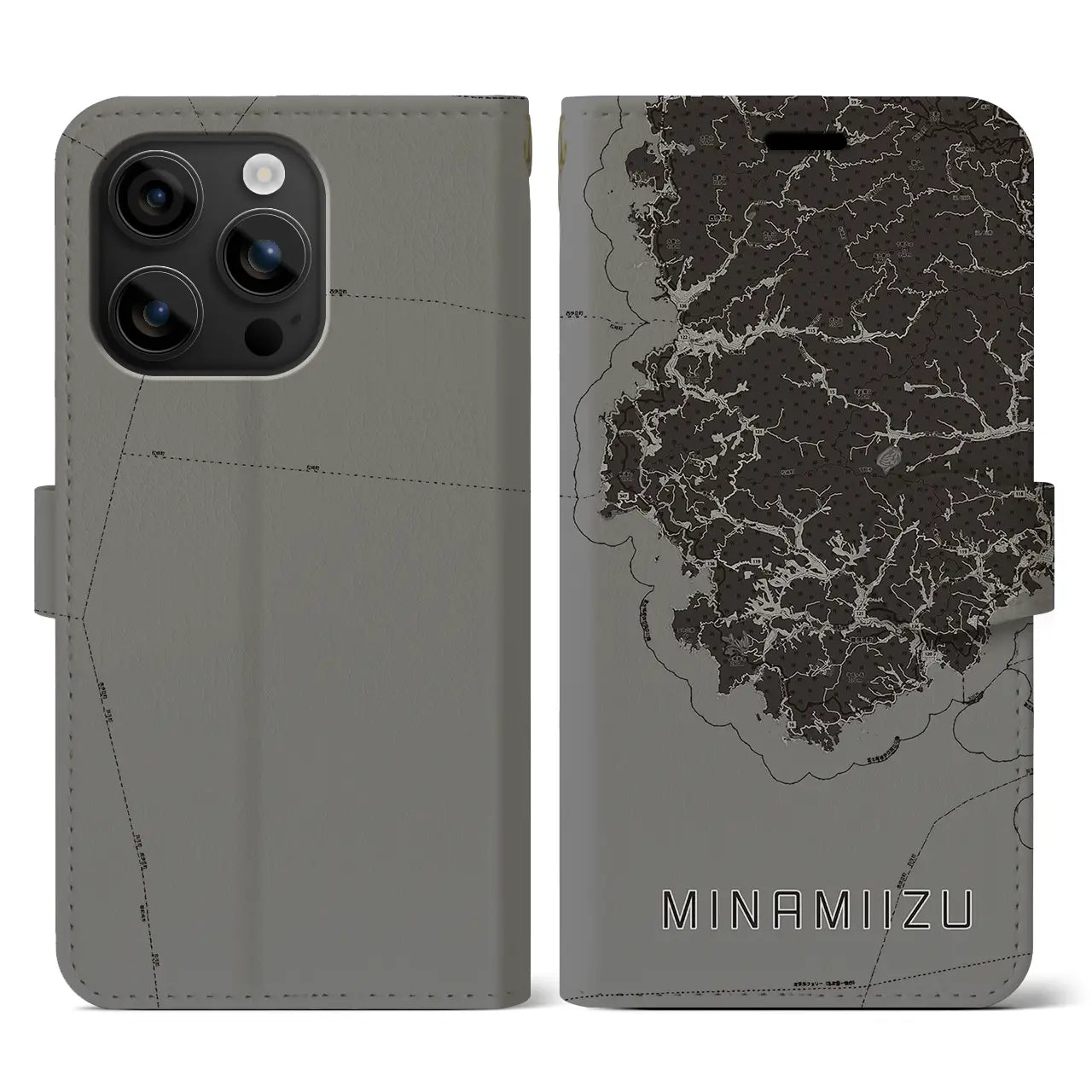 【南伊豆(静岡県)】地図柄iPhoneケース(手帳タイプ)