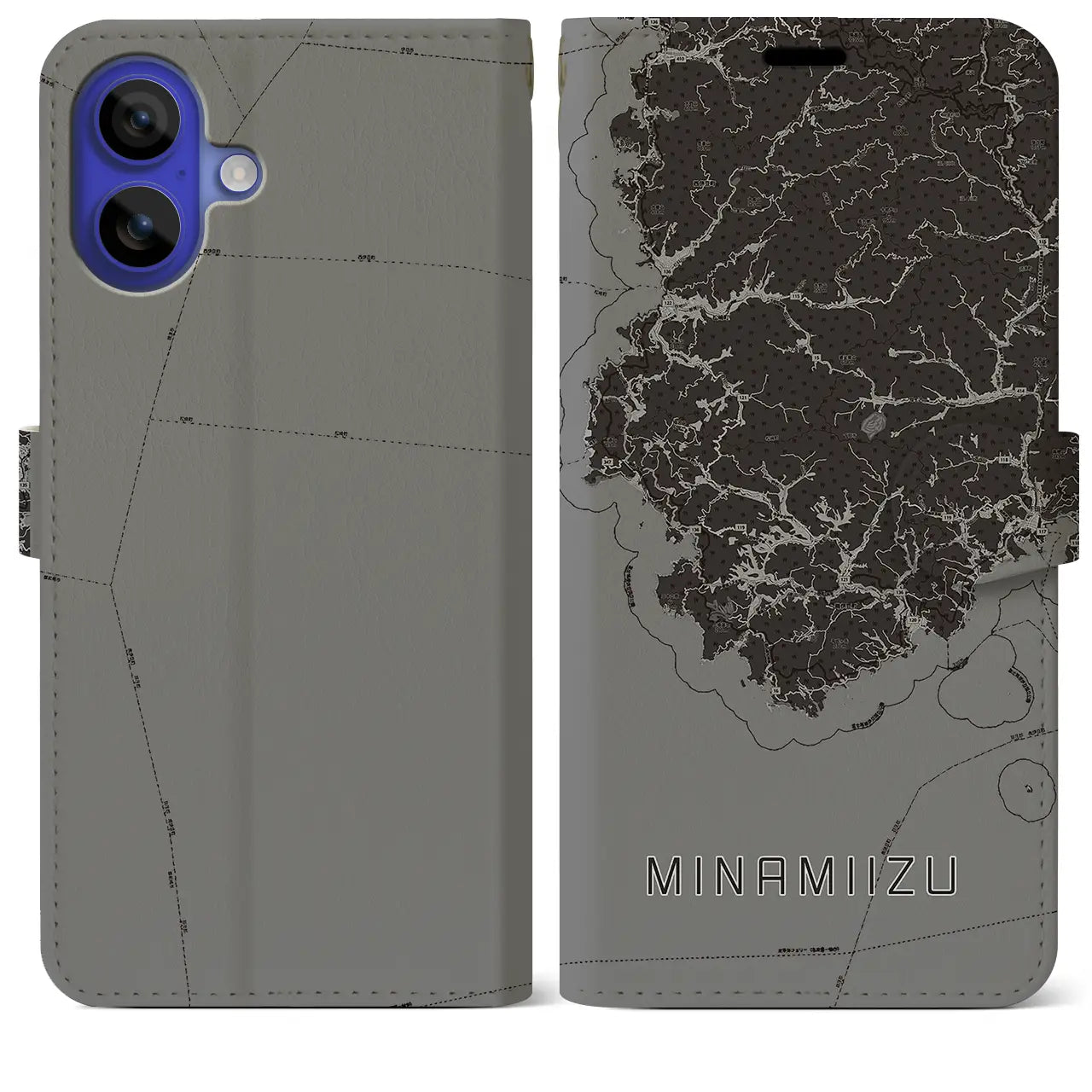 【南伊豆(静岡県)】地図柄iPhoneケース(手帳タイプ)