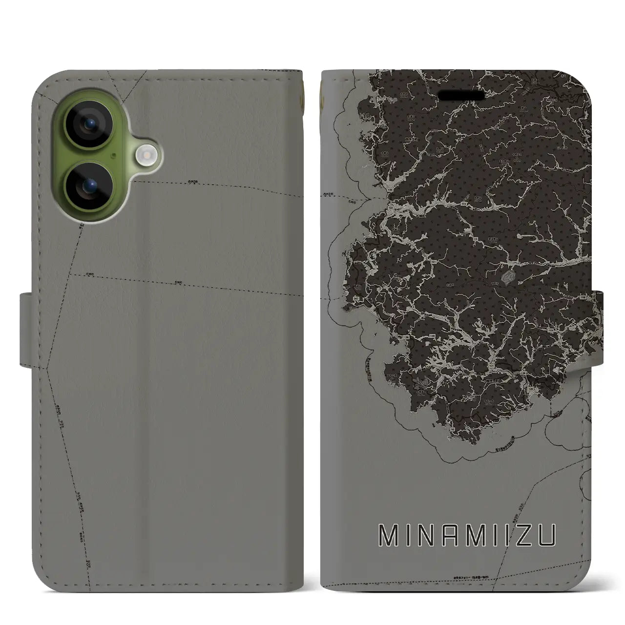 【南伊豆(静岡県)】地図柄iPhoneケース(手帳タイプ)