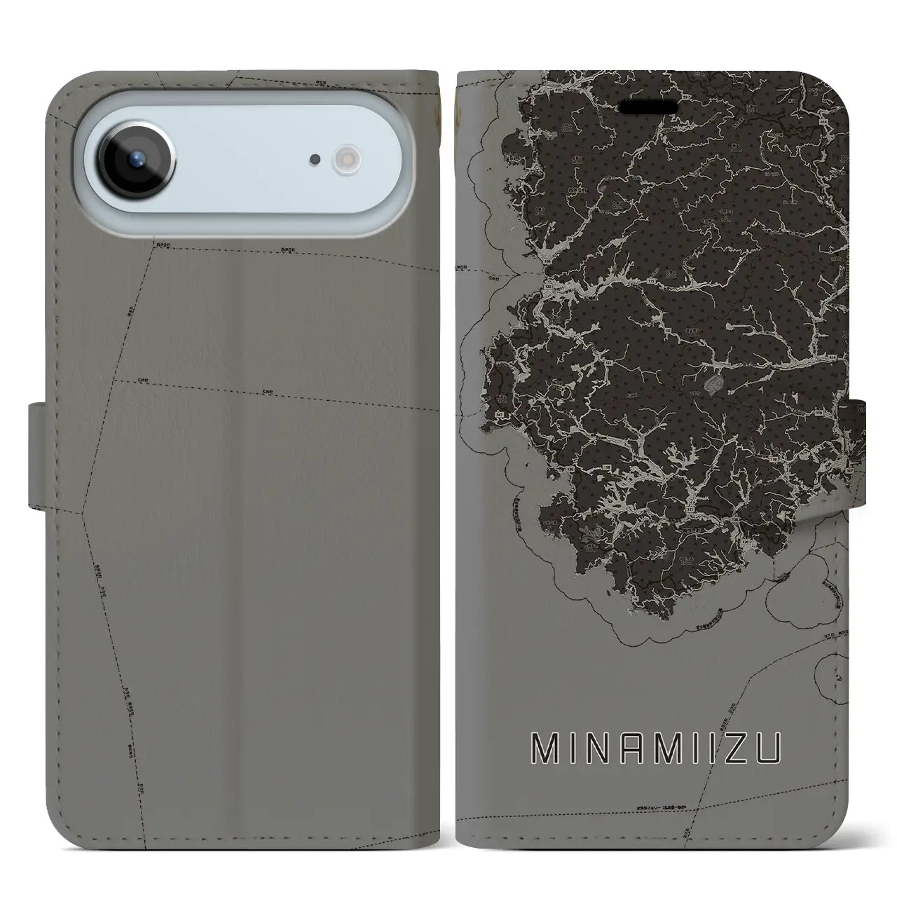 【南伊豆(静岡県)】地図柄iPhoneケース(手帳タイプ)