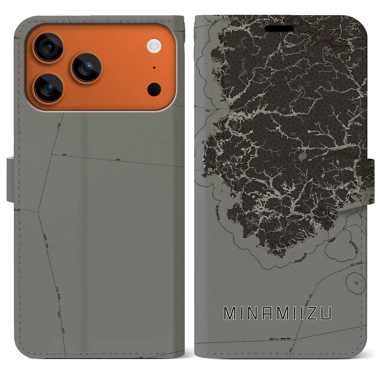 【南伊豆(静岡県)】地図柄iPhoneケース(手帳タイプ)