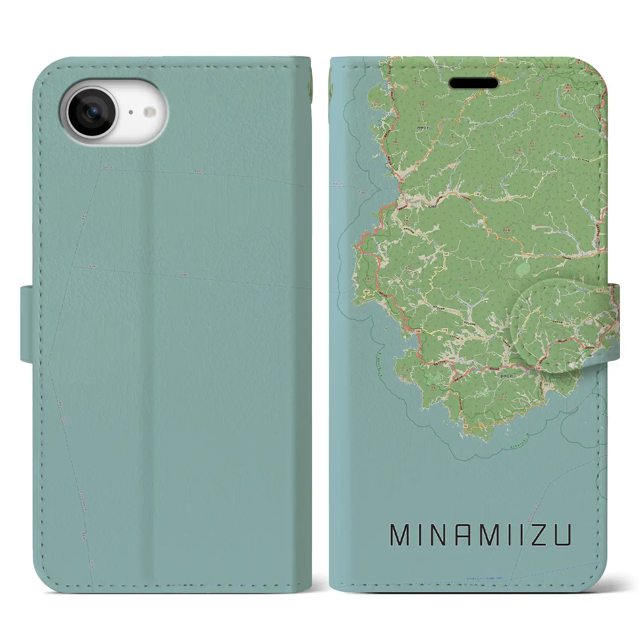 【南伊豆(静岡県)】地図柄iPhoneケース(手帳タイプ)
