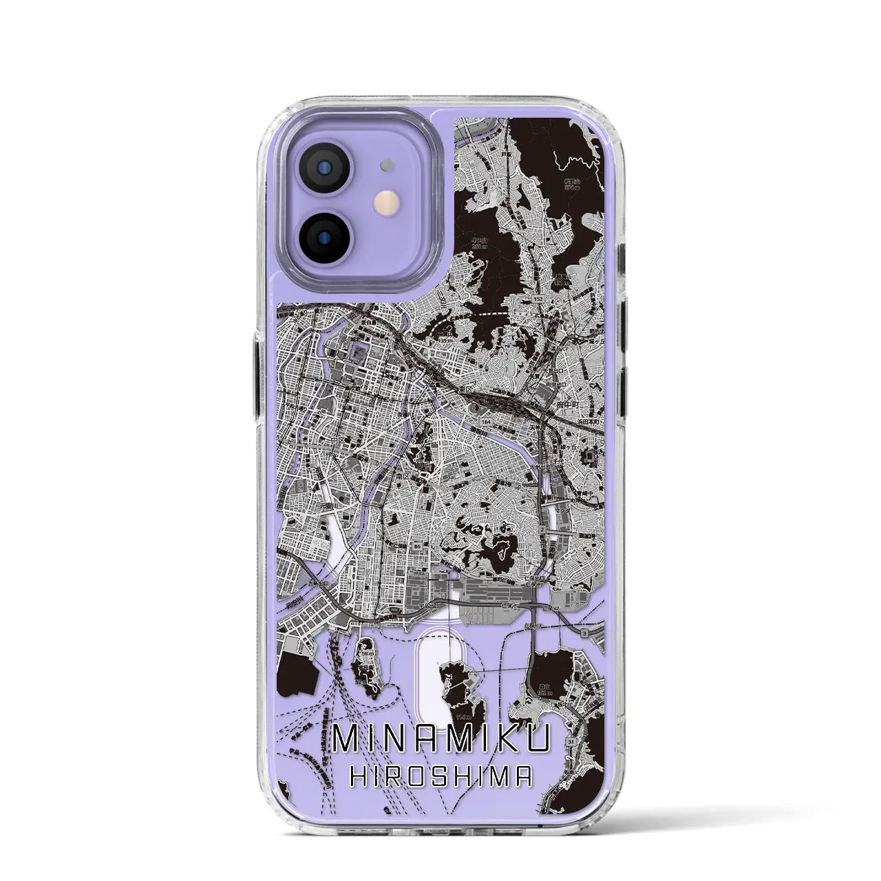 【南区(広島市)】地図柄iPhoneケース(MagSafeタイプ)