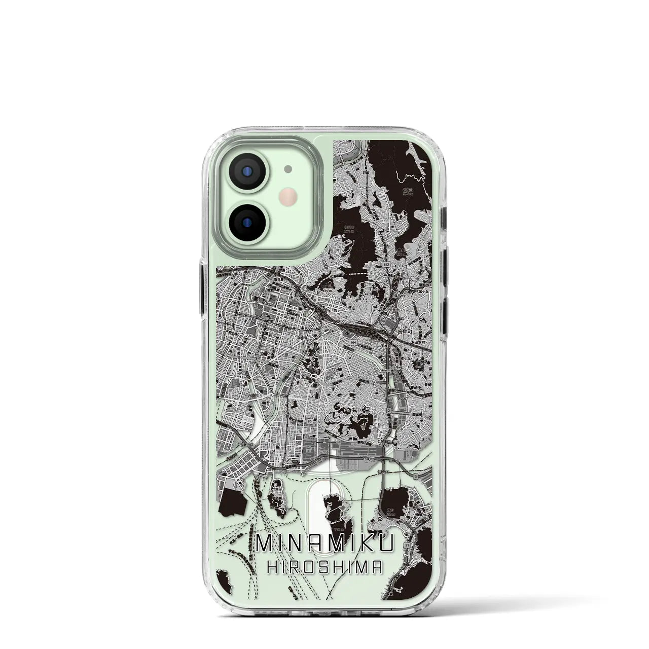 【南区(広島市)】地図柄iPhoneケース(MagSafeタイプ)