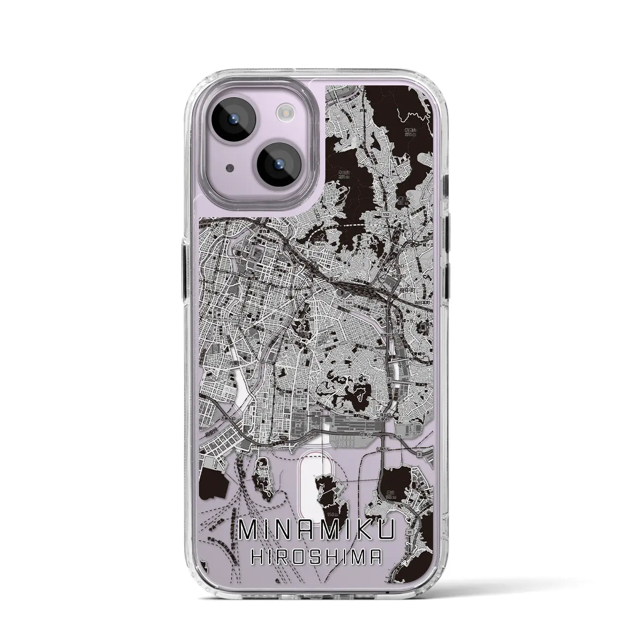 【南区(広島市)】地図柄iPhoneケース(MagSafeタイプ)