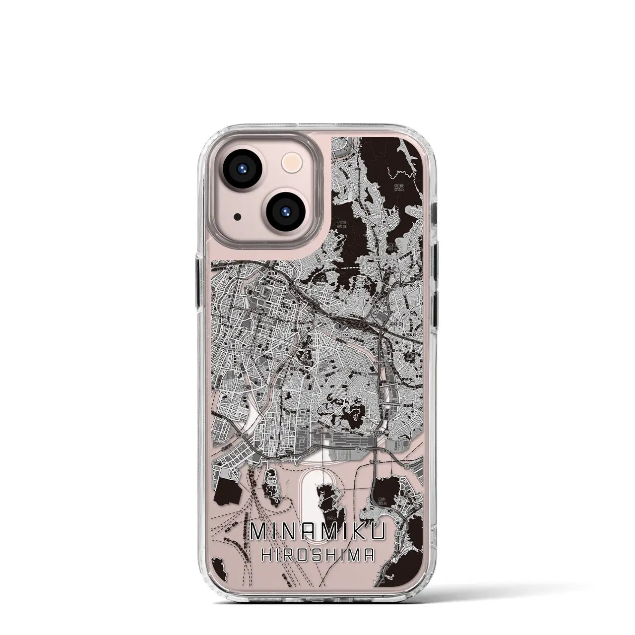 【南区(広島市)】地図柄iPhoneケース(MagSafeタイプ)