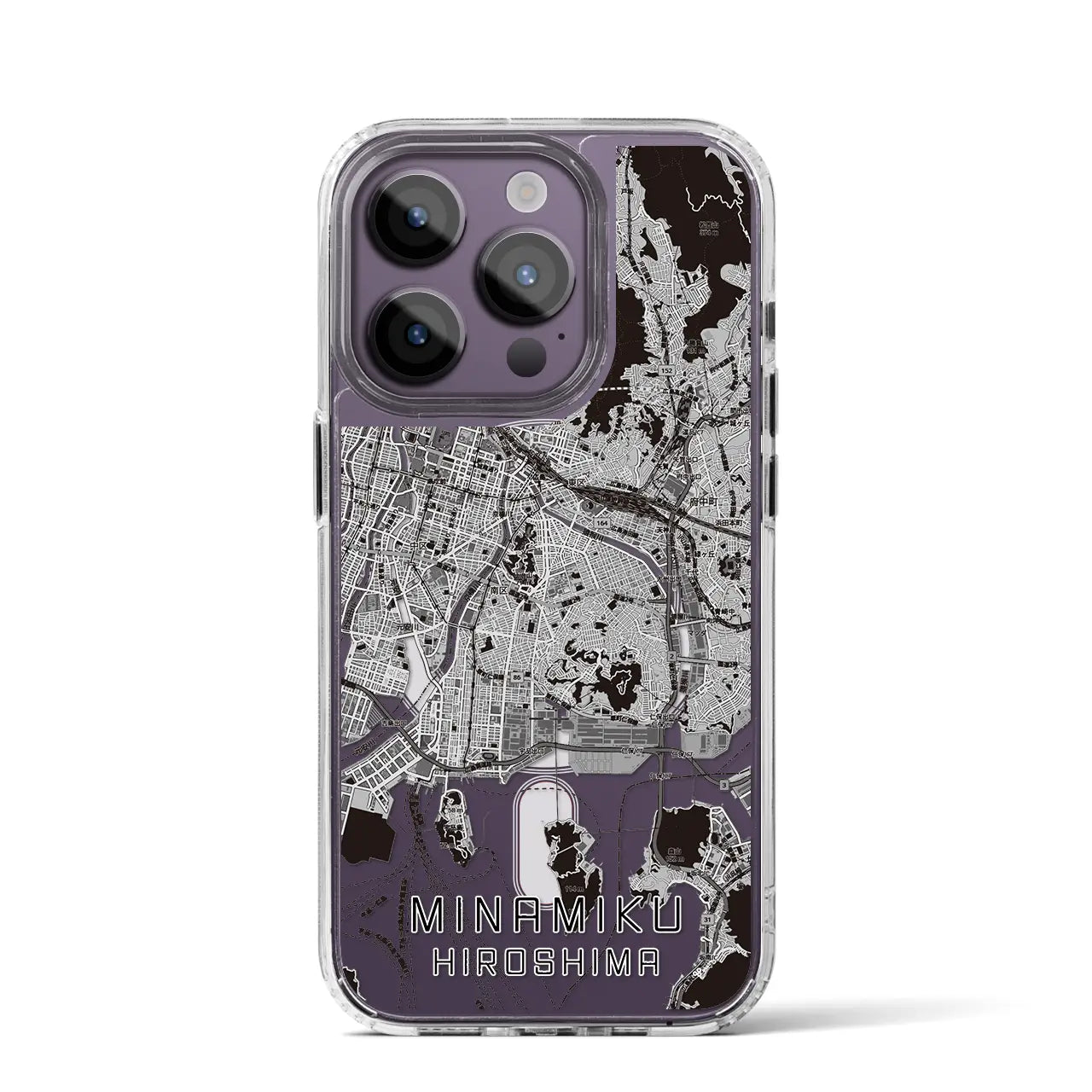 【南区(広島市)】地図柄iPhoneケース(MagSafeタイプ)