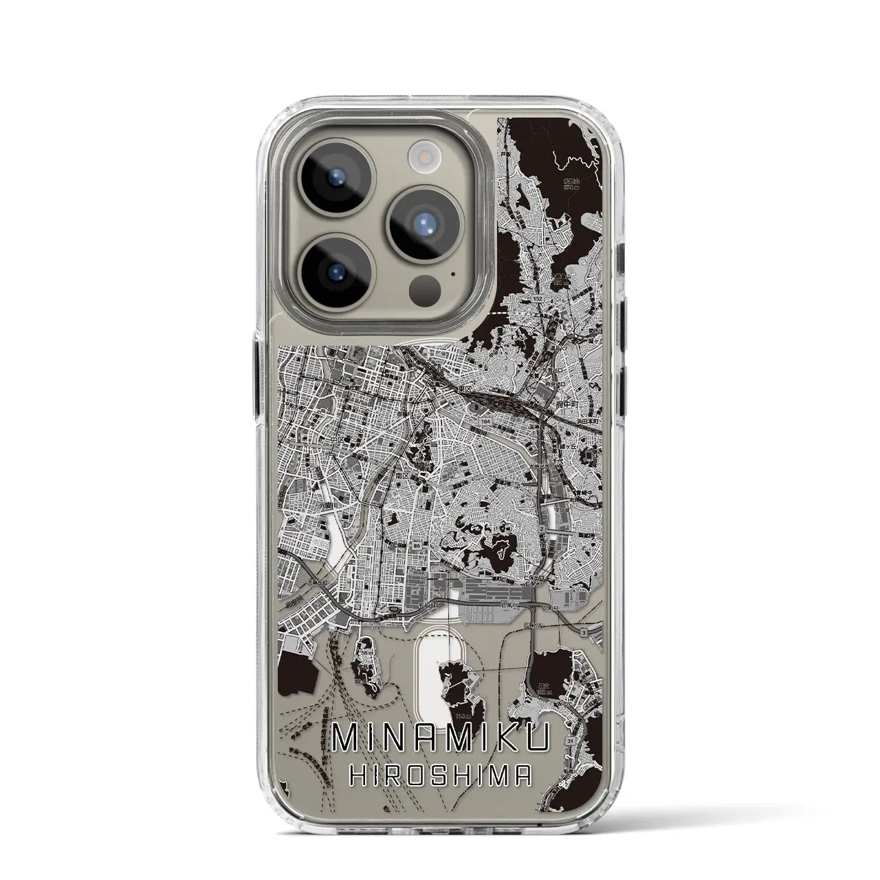 【南区(広島市)】地図柄iPhoneケース(MagSafeタイプ)