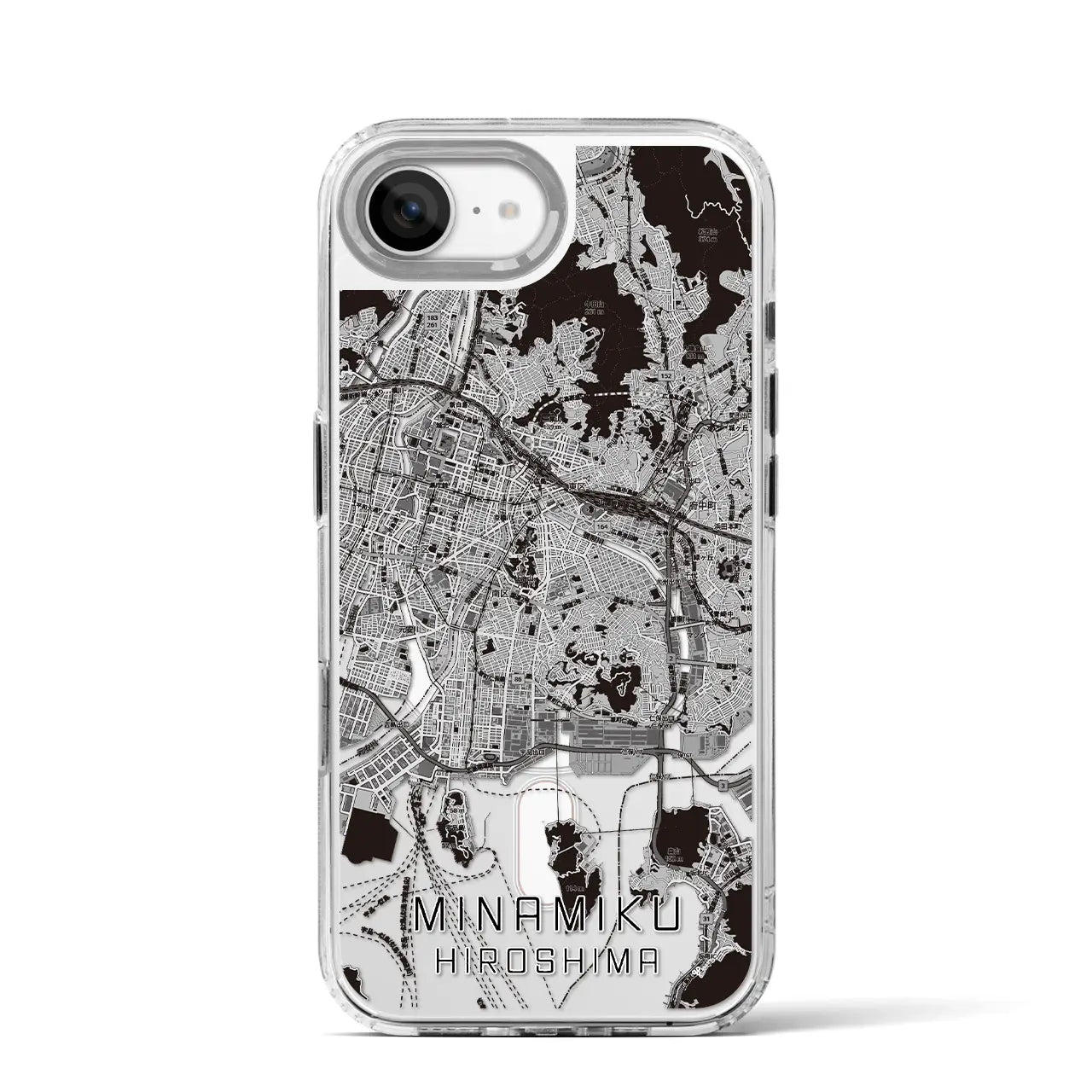 【南区(広島市)】地図柄iPhoneケース(MagSafeタイプ)