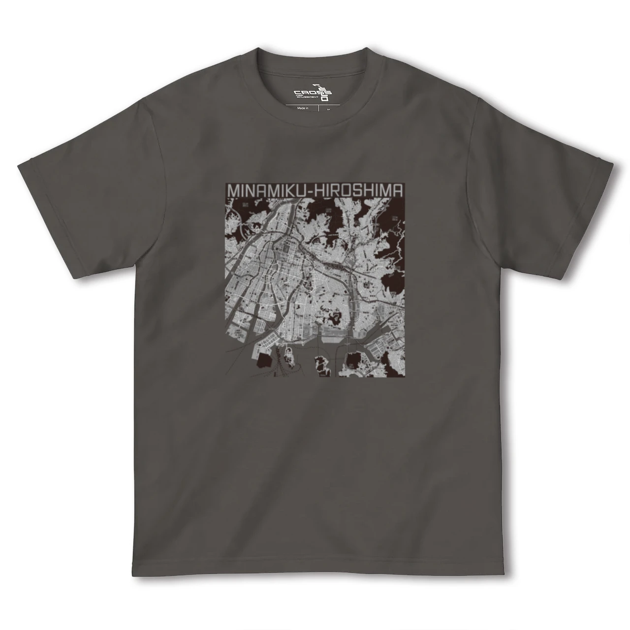 【南区(広島県)】地図柄ヘビーウェイトTシャツ