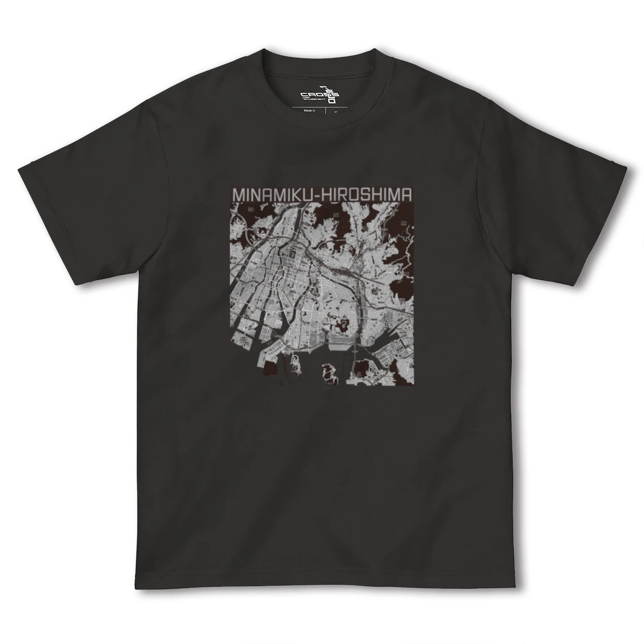 【南区(広島県)】地図柄ヘビーウェイトTシャツ