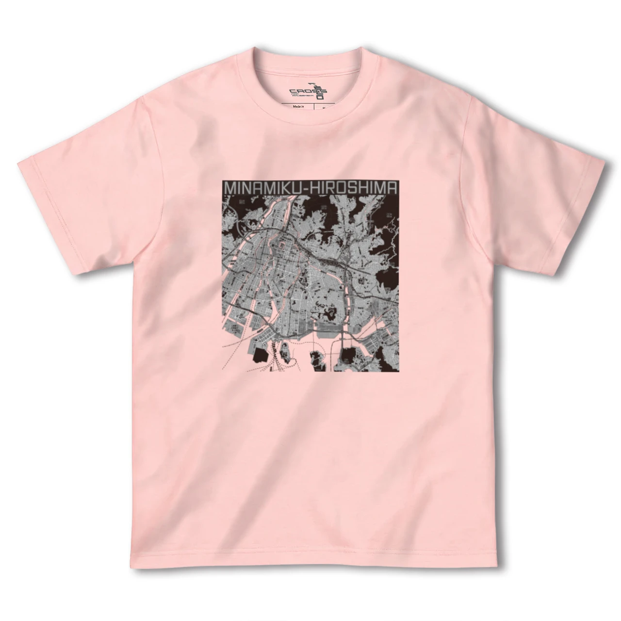 【南区(広島県)】地図柄ヘビーウェイトTシャツ