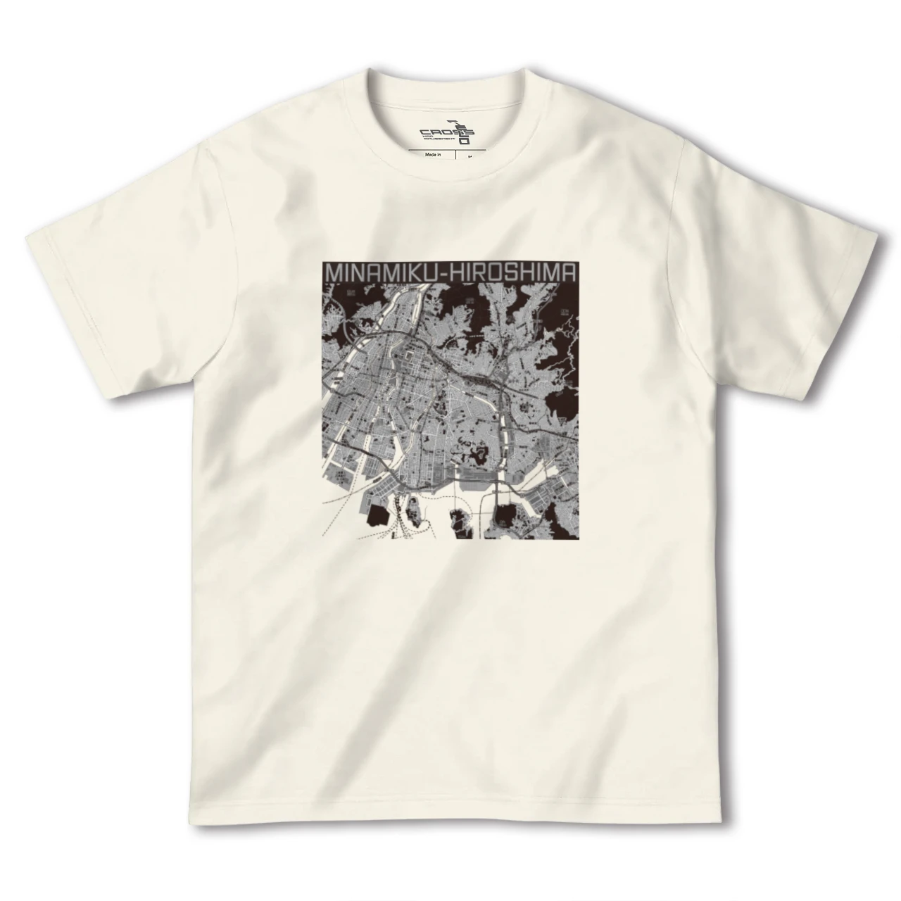 【南区(広島県)】地図柄ヘビーウェイトTシャツ
