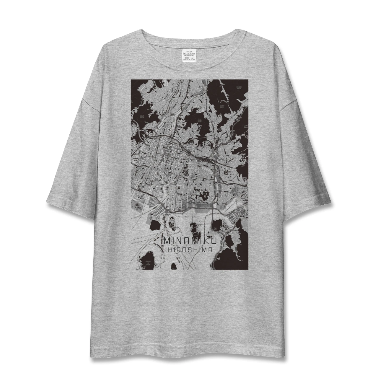 【南区(広島県)】地図柄ビッグシルエットTシャツ