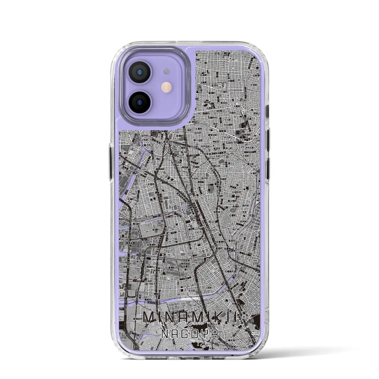 【南区(名古屋市)】地図柄iPhoneケース(MagSafeタイプ)