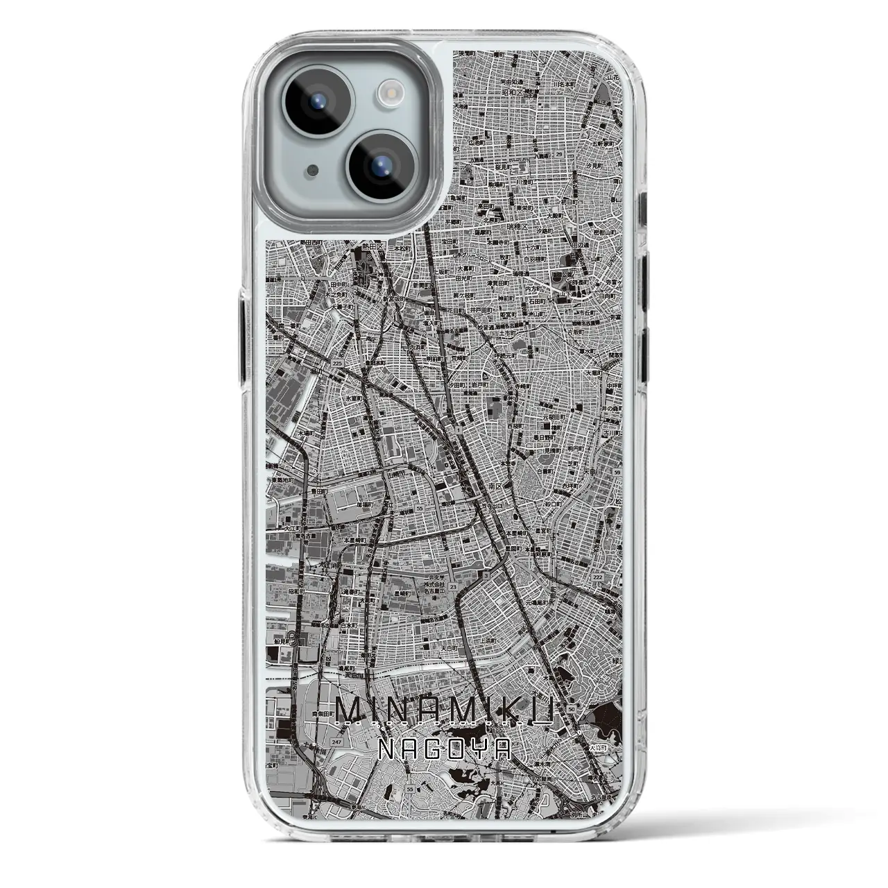 【南区(名古屋市)】地図柄iPhoneケース(MagSafeタイプ)