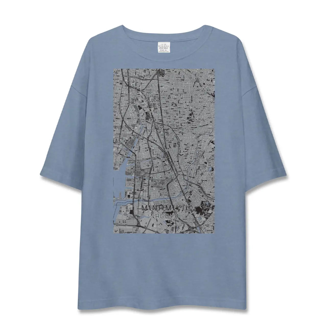 【南区(名古屋市)(愛知県)】地図柄ビッグシルエットTシャツ