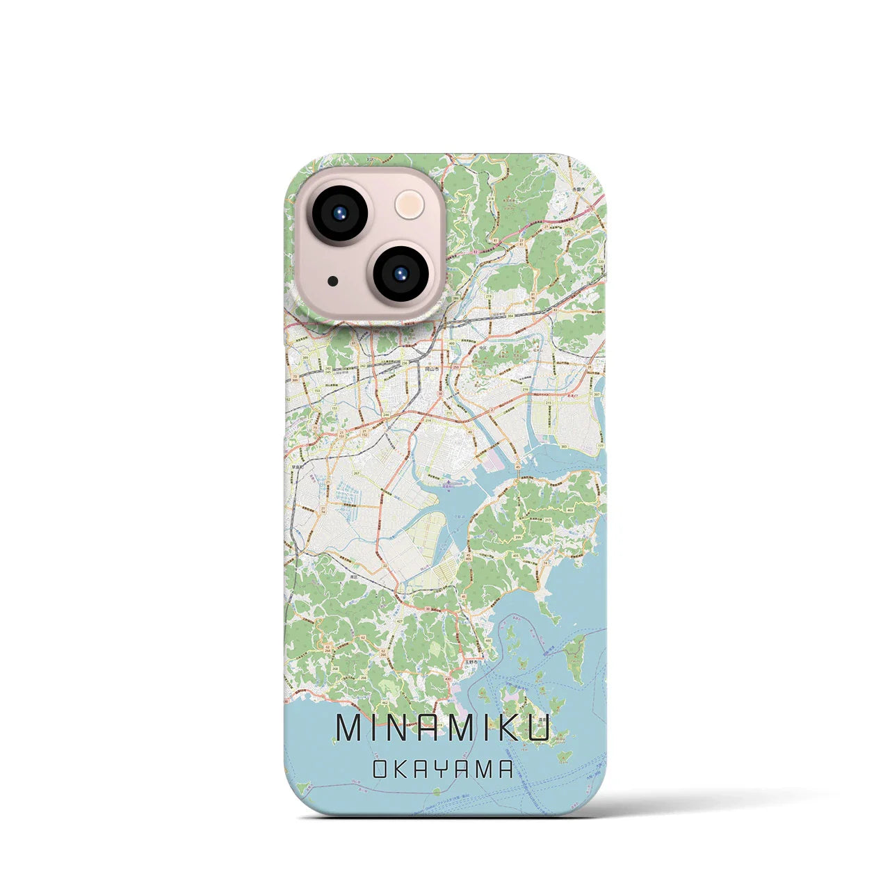 【南区(岡山市)】地図柄iPhoneケース(バックカバータイプ)