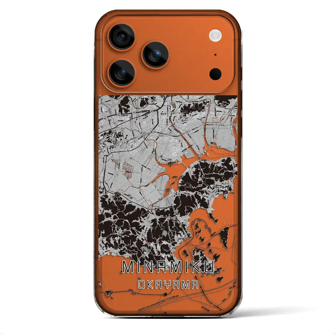 【南区(岡山市)】地図柄iPhoneケース(クリアタイプ)