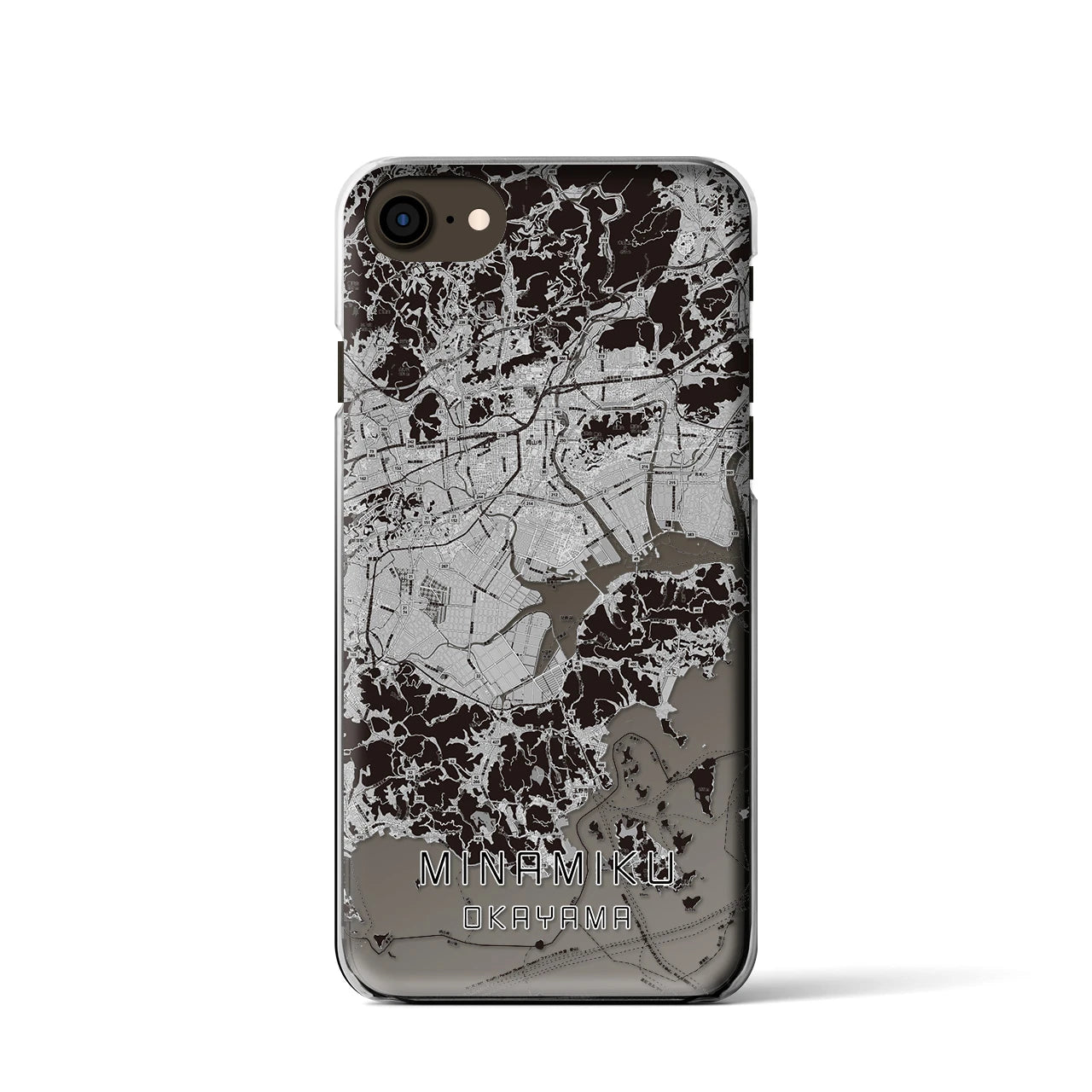 【南区(岡山市)】地図柄iPhoneケース(クリアタイプ)