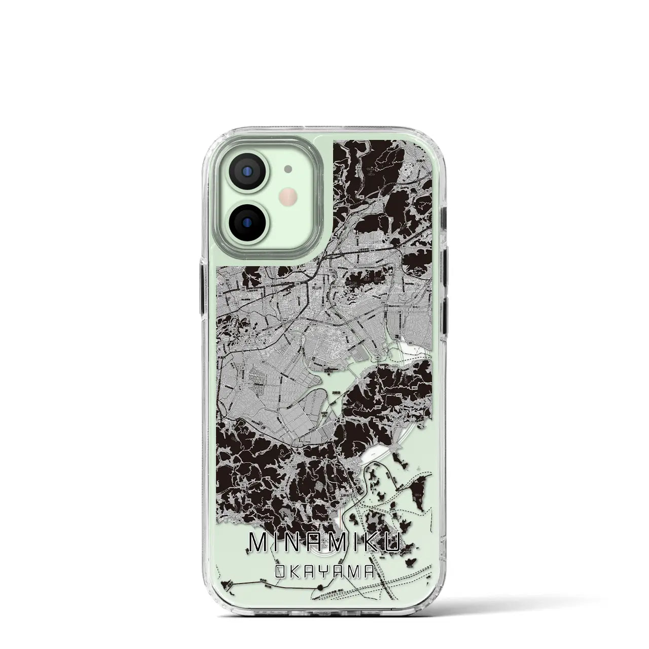 【南区(岡山市)】地図柄iPhoneケース(MagSafeタイプ)