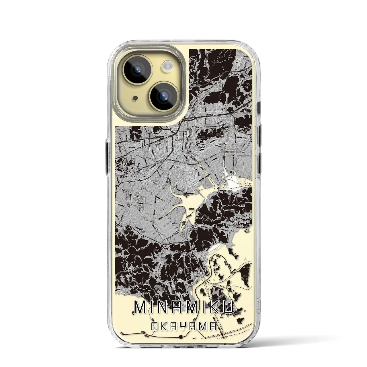 【南区(岡山市)】地図柄iPhoneケース(MagSafeタイプ)