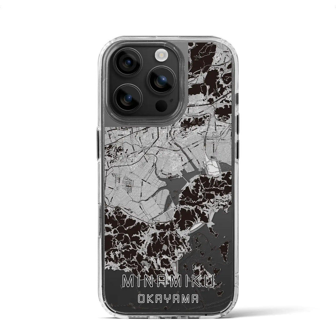 【南区(岡山市)】地図柄iPhoneケース(MagSafeタイプ)