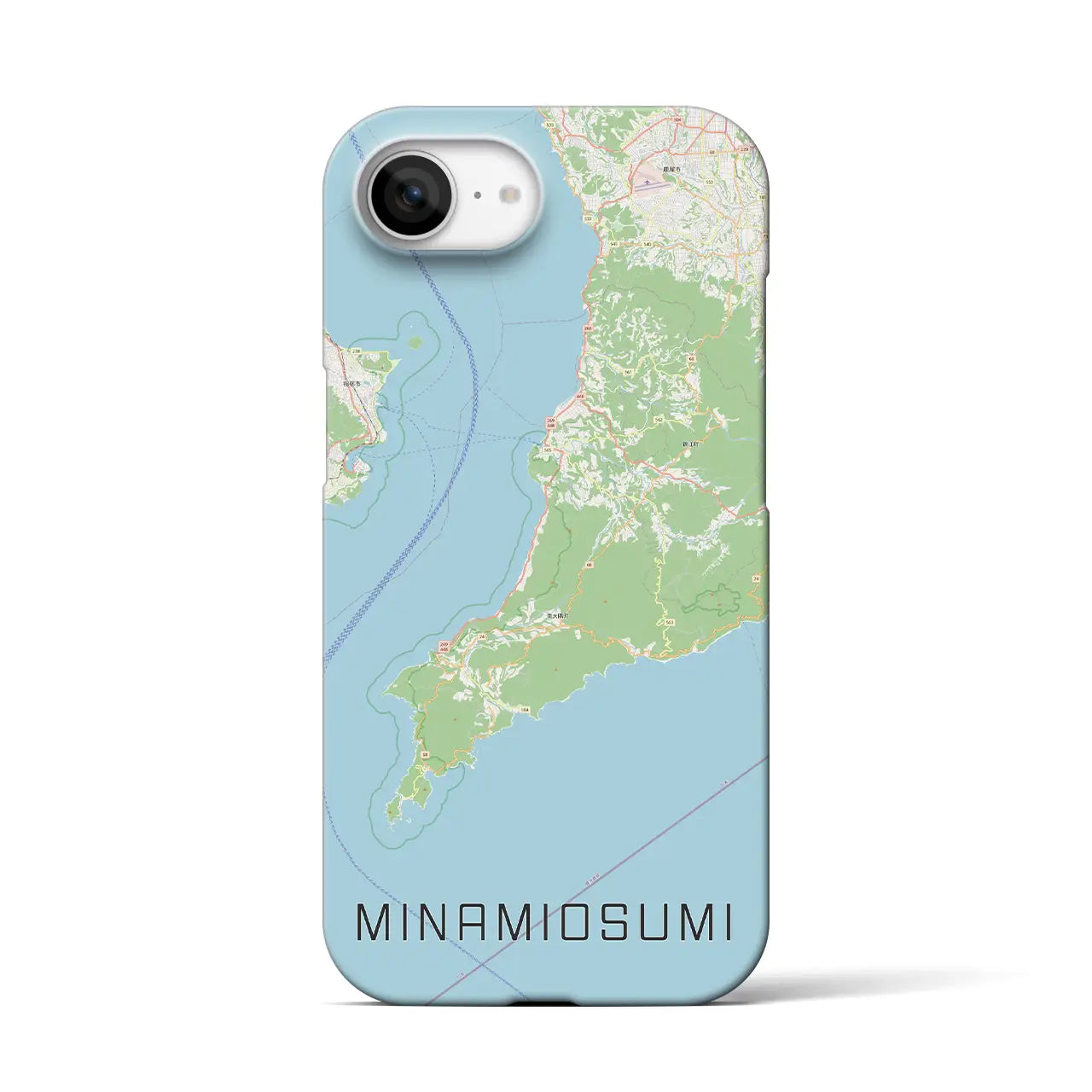 【南大隅(鹿児島県)】地図柄iPhoneケース(バックカバータイプ)