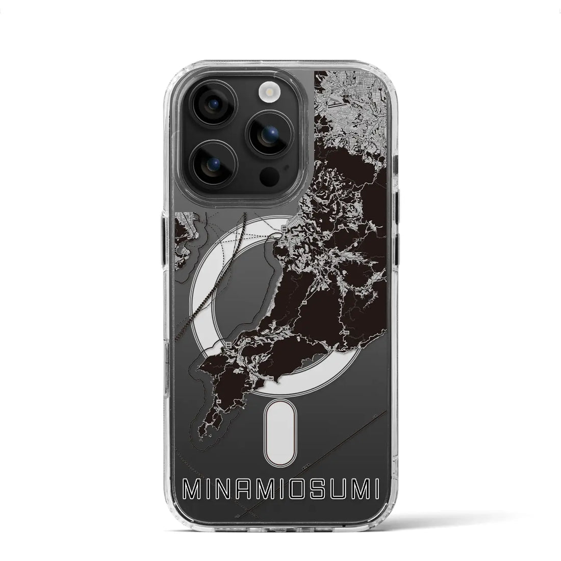 【南大隅(鹿児島県)】地図柄iPhoneケース(MagSafeタイプ)