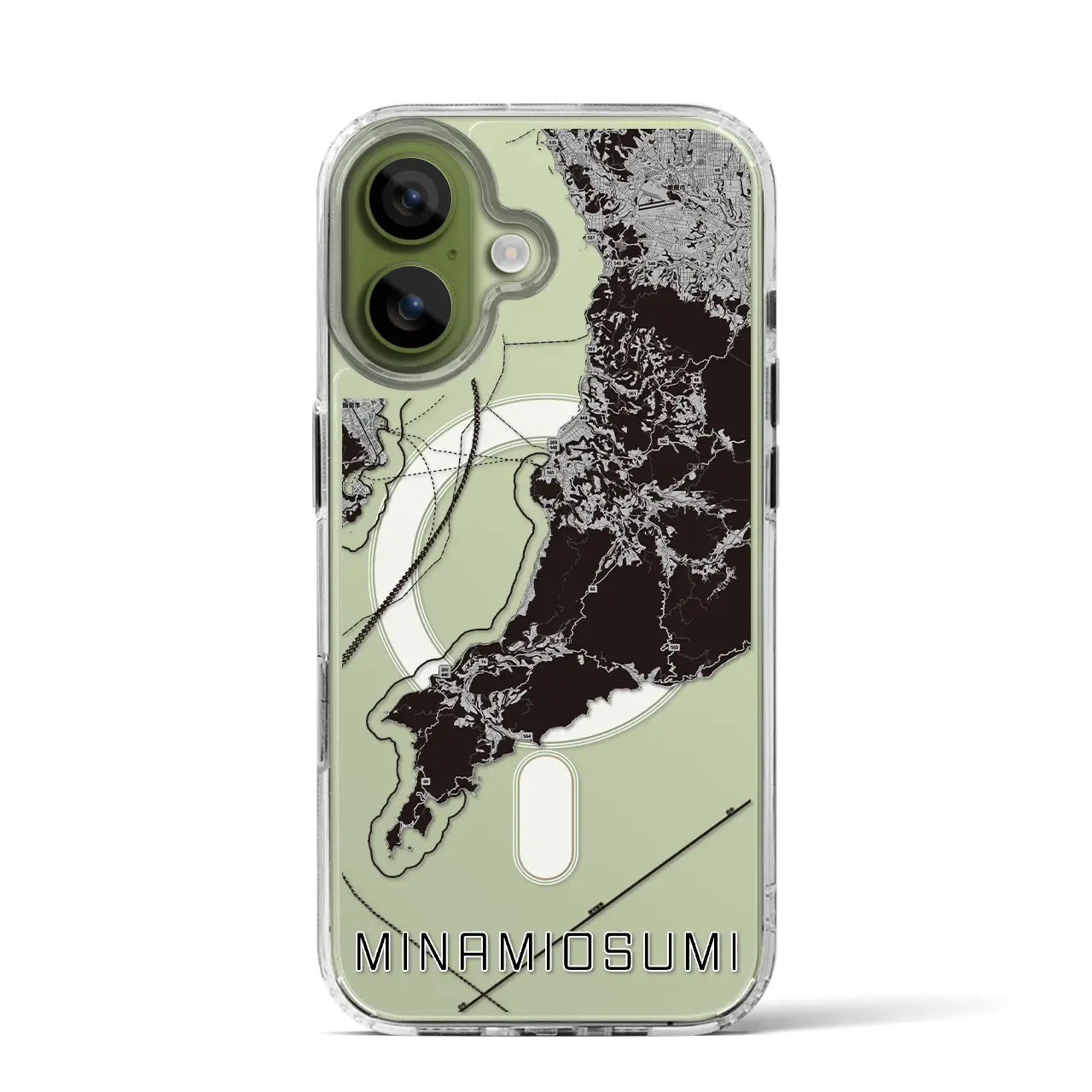 【南大隅(鹿児島県)】地図柄iPhoneケース(MagSafeタイプ)