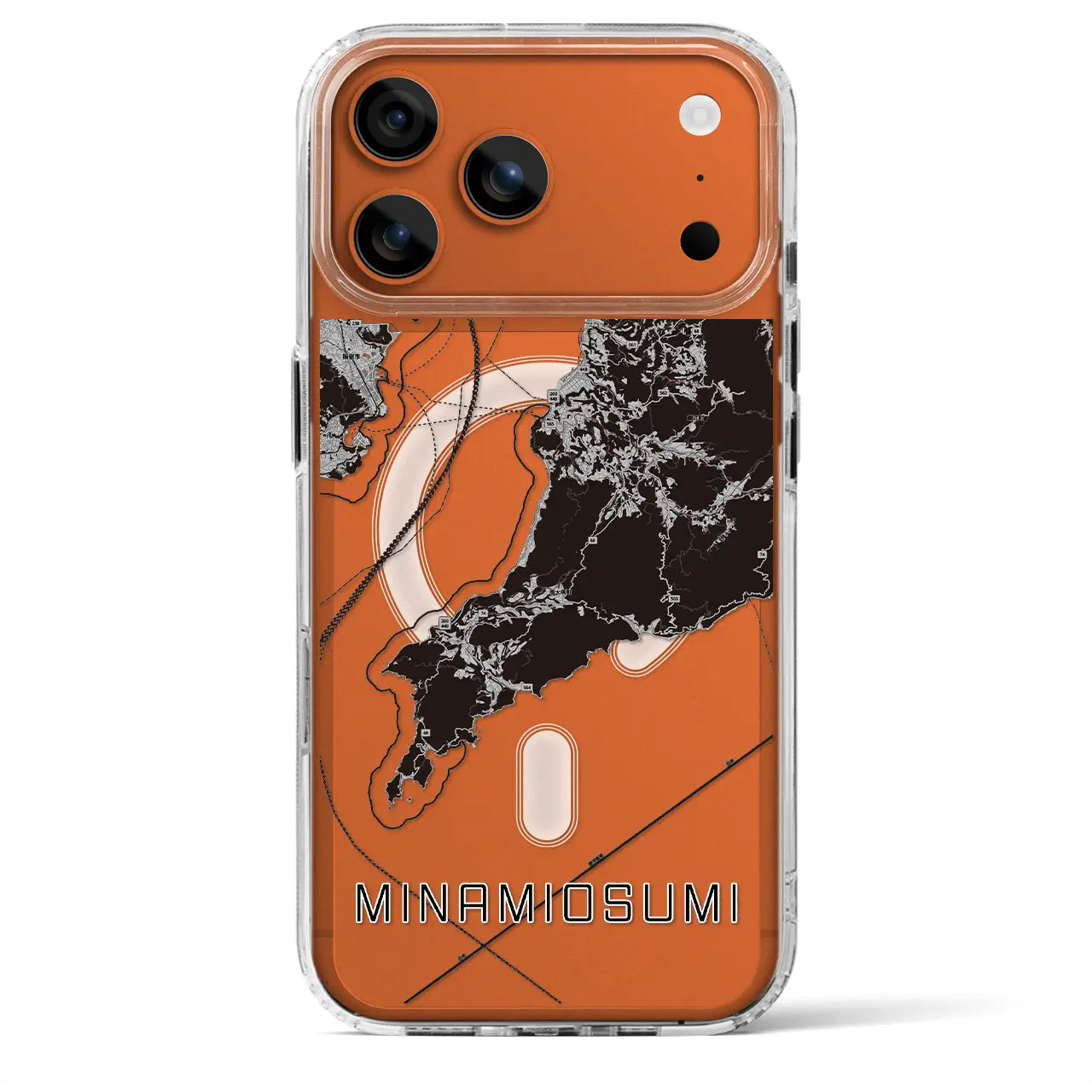 【南大隅(鹿児島県)】地図柄iPhoneケース(MagSafeタイプ)