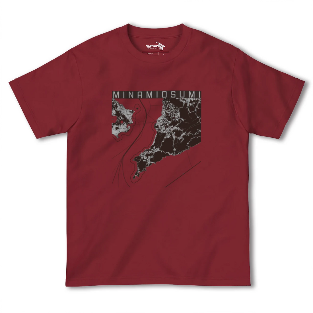 【南大隅(鹿児島県)】地図柄ヘビーウェイトTシャツ