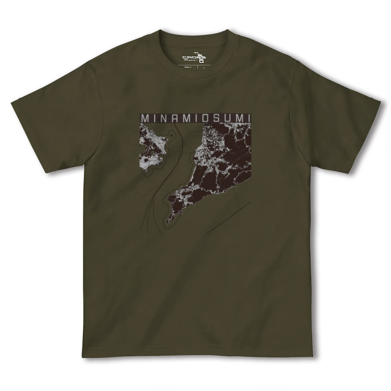 【南大隅(鹿児島県)】地図柄ヘビーウェイトTシャツ