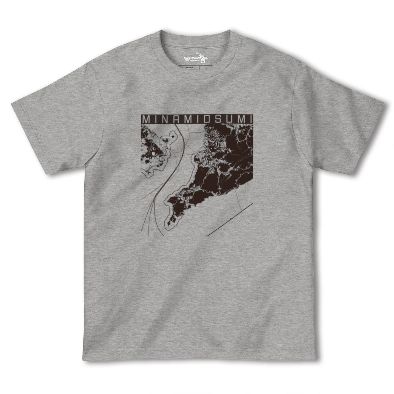 【南大隅(鹿児島県)】地図柄ヘビーウェイトTシャツ