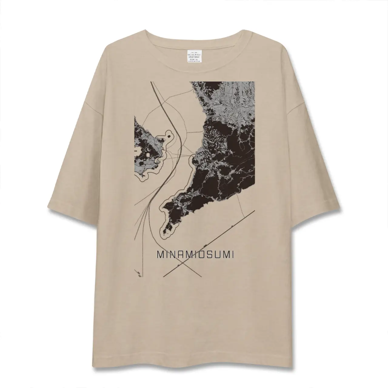 【南大隅(鹿児島県)】地図柄ビッグシルエットTシャツ