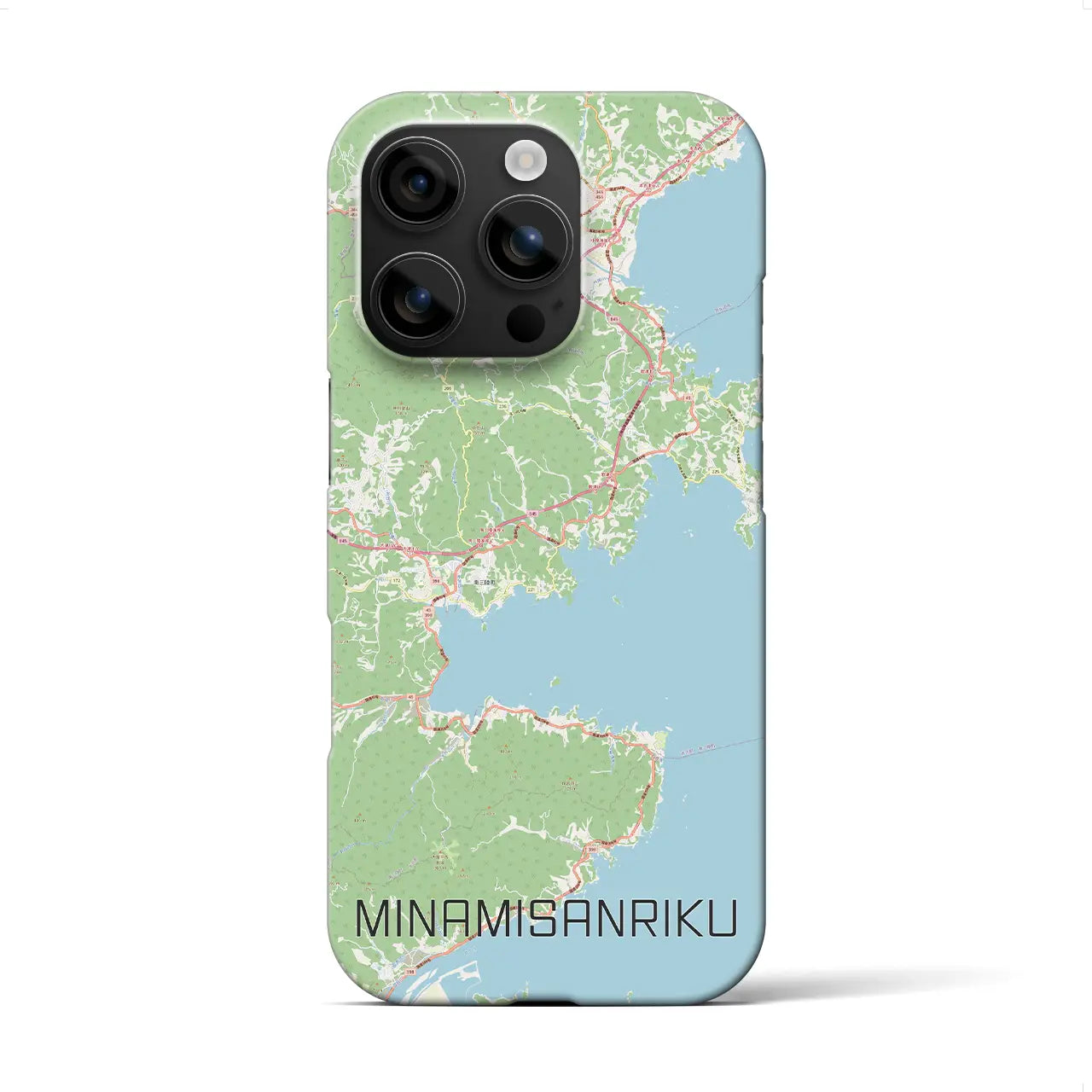 【南三陸(宮城県)】地図柄iPhoneケース(バックカバータイプ)