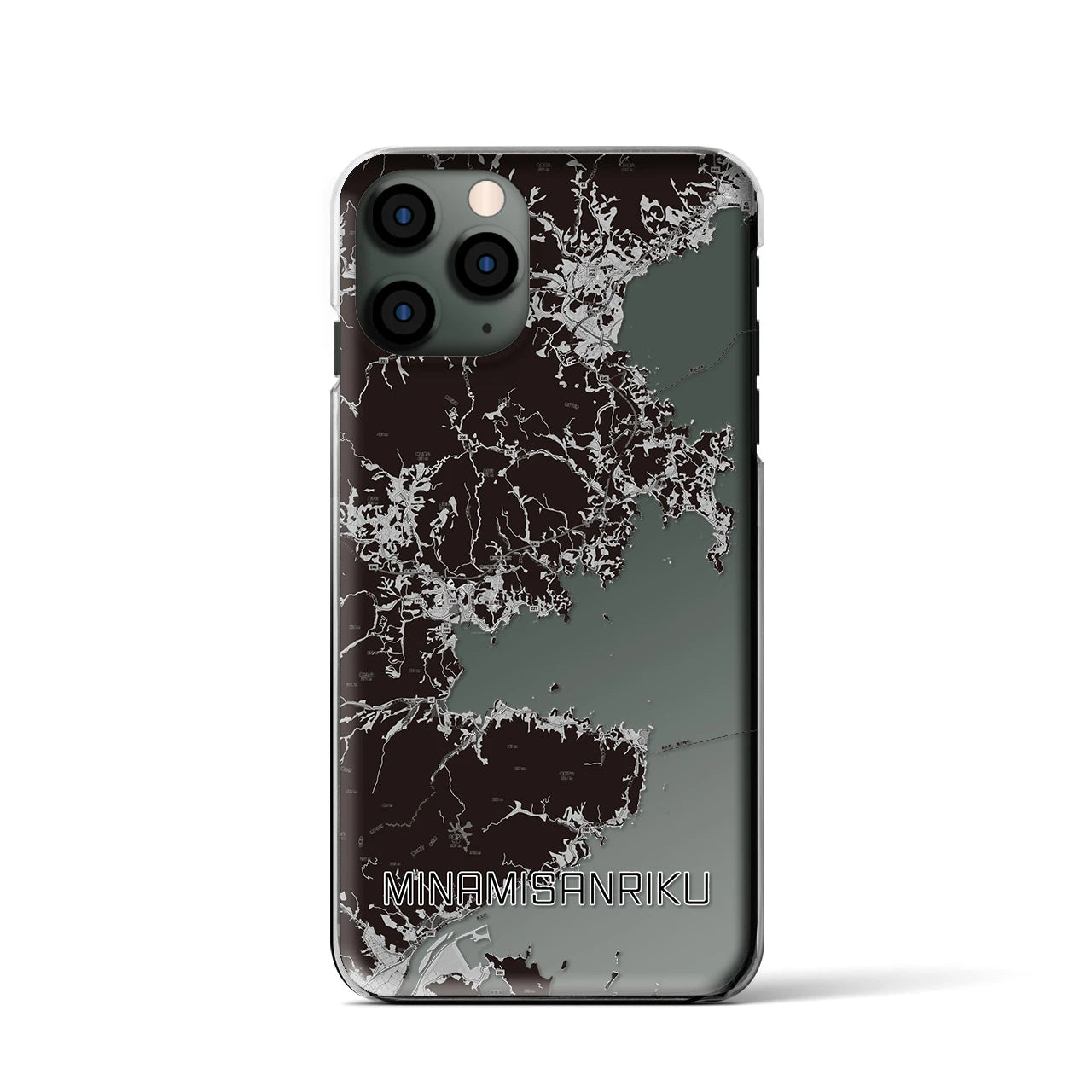 【南三陸(宮城県)】地図柄iPhoneケース(クリアタイプ)